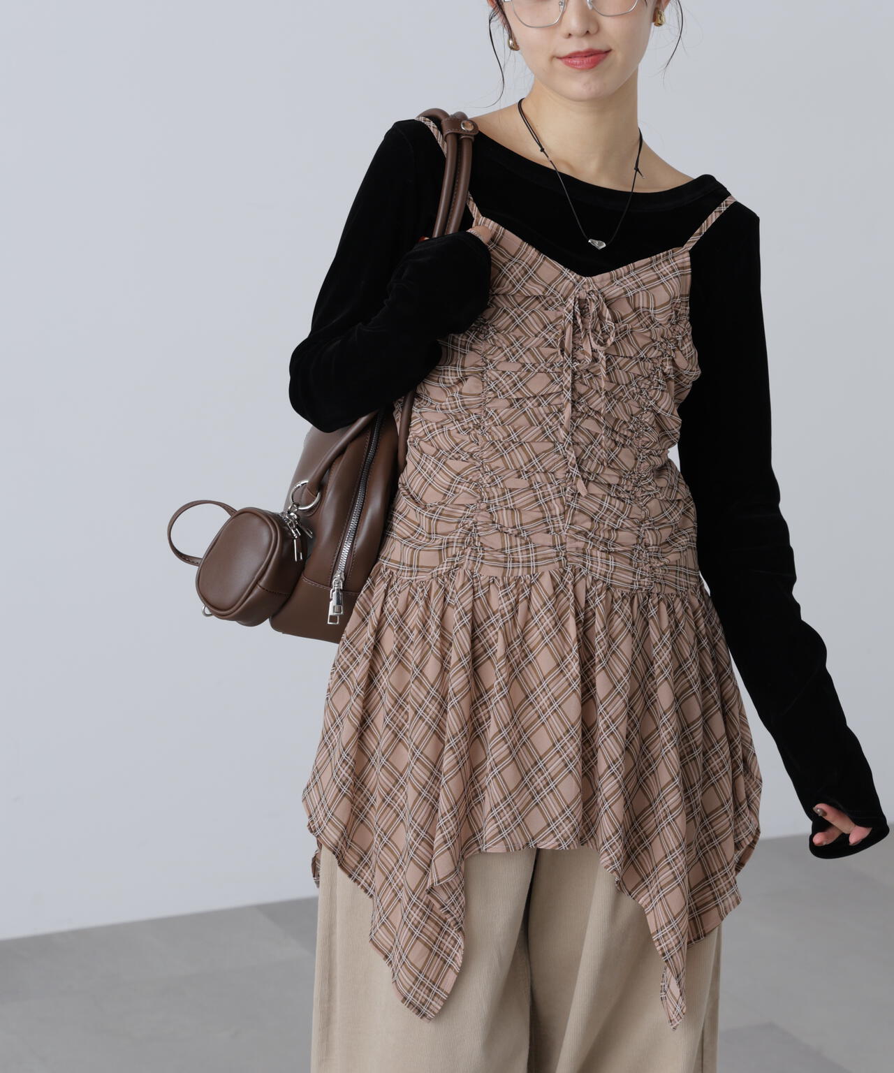 ドロストイレヘムキャミミニワンピース | FREE'S MART（フリーズマート