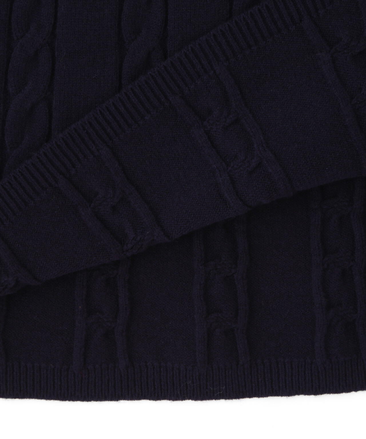 レイヤード風ケーブルニットミニワンピース