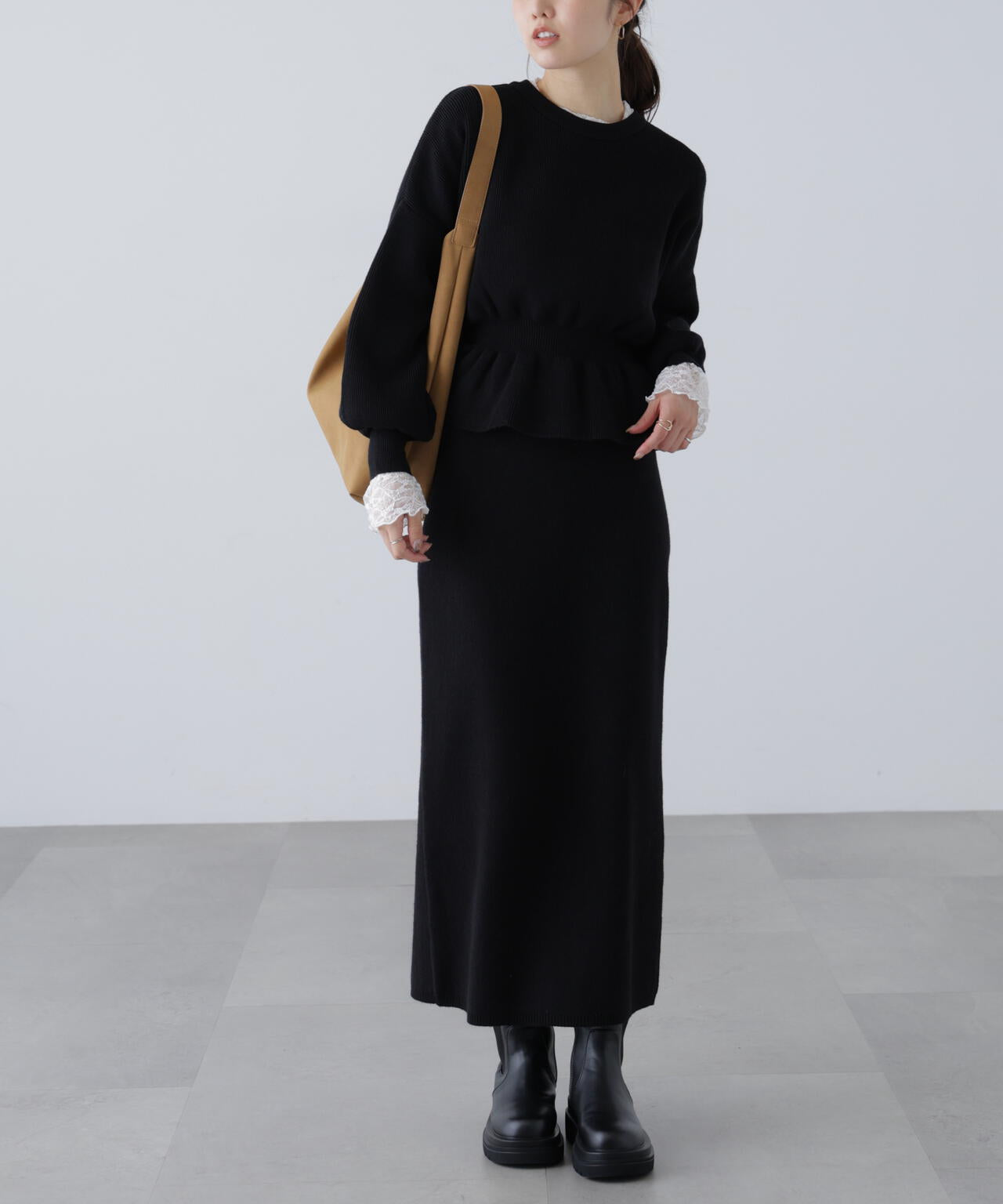 ペプラムニットセットアップ | FREE'S MART（フリーズマート