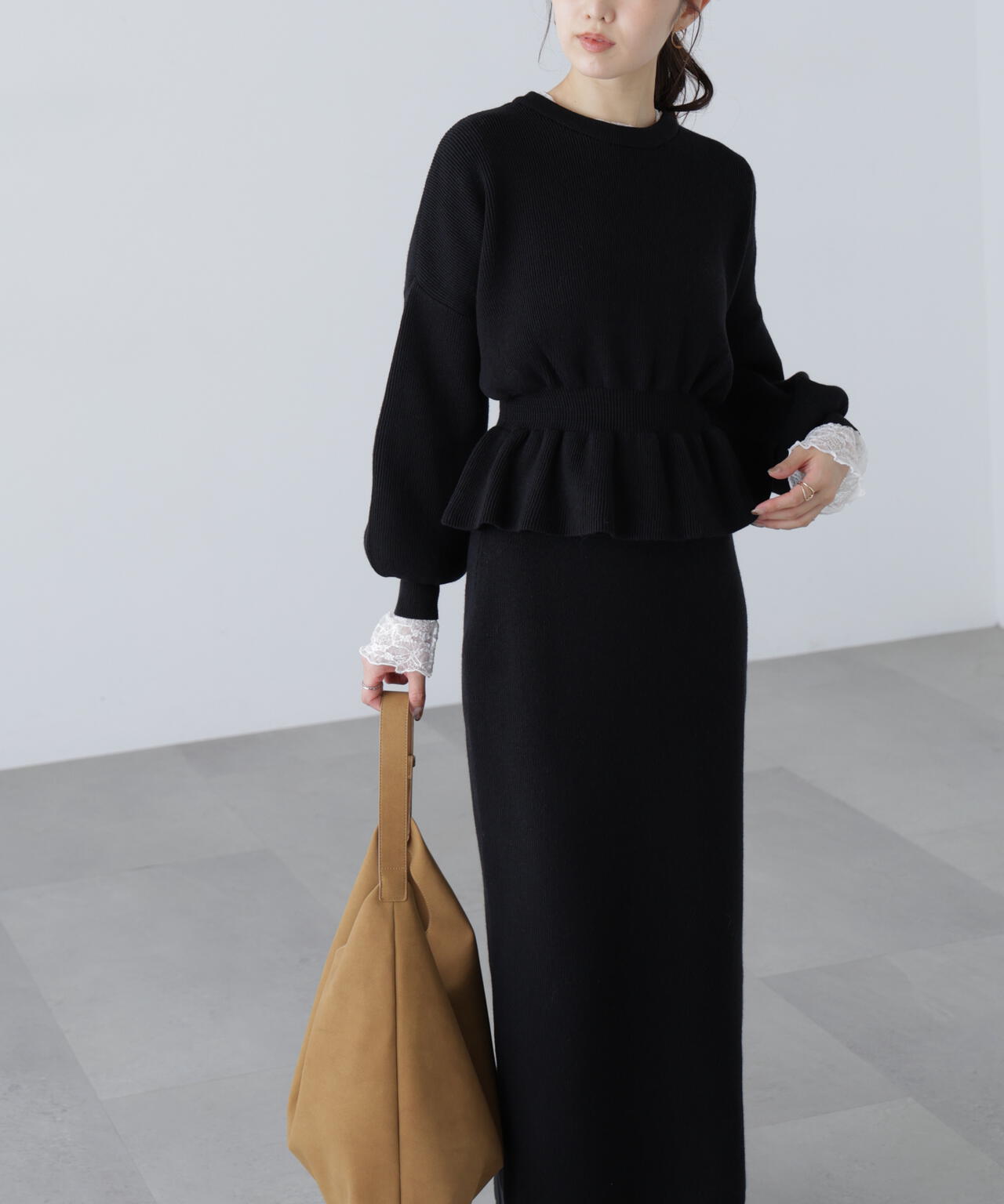 ペプラムニットセットアップ | FREE'S MART（フリーズマート