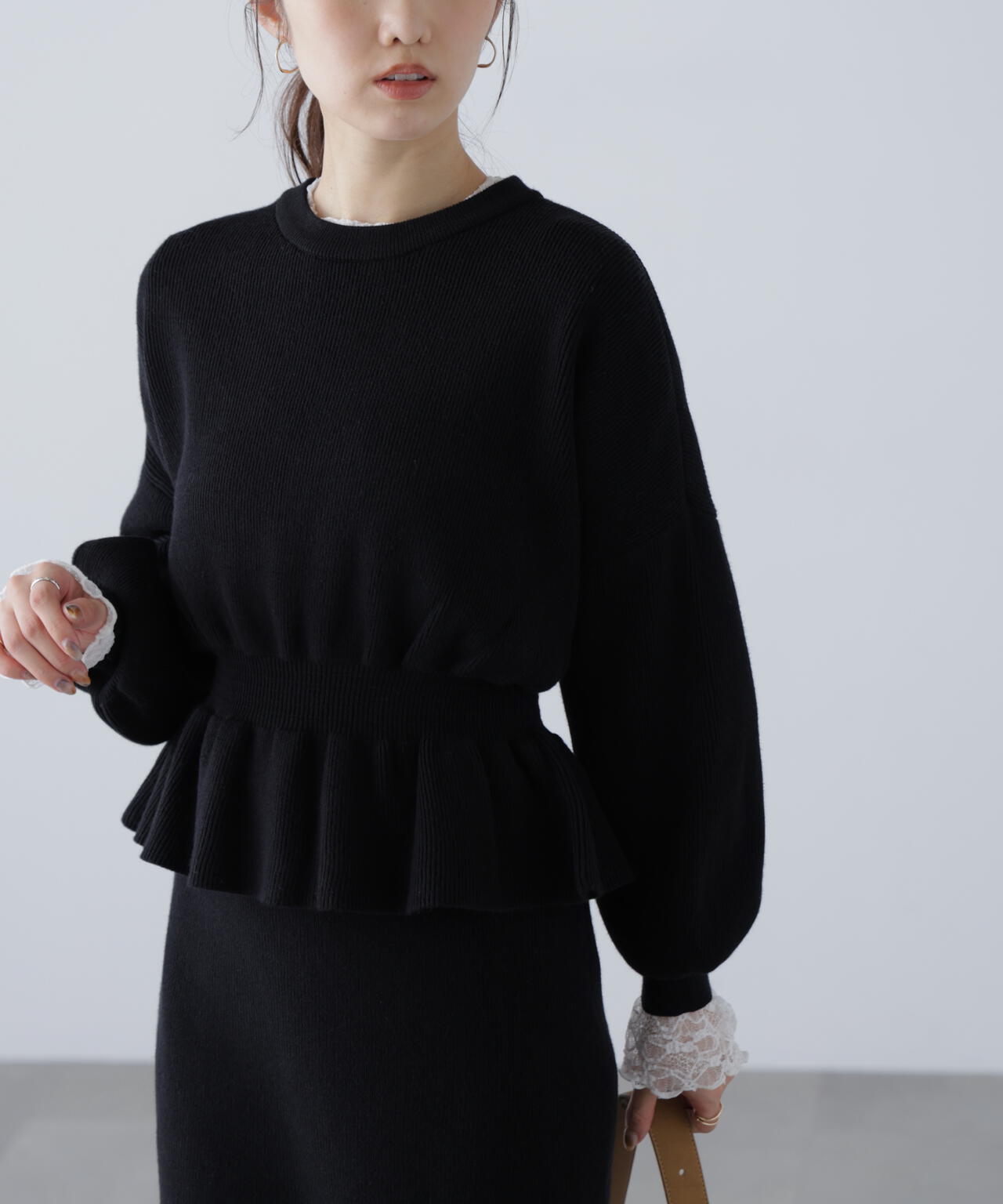 ペプラムニットセットアップ | FREE'S MART（フリーズマート