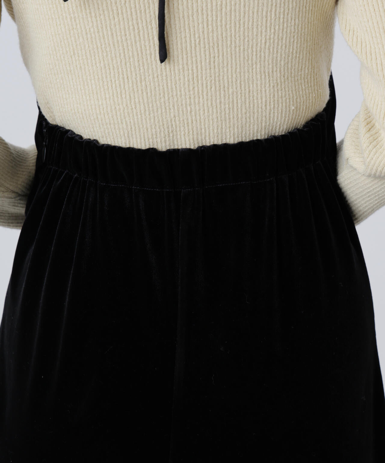 ホルターネックベロアキャミワンピース