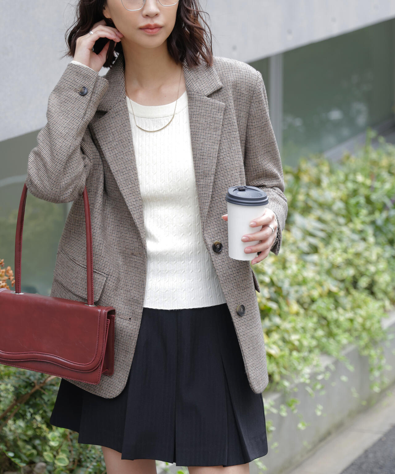 ウール混オーバーサイズジャケット