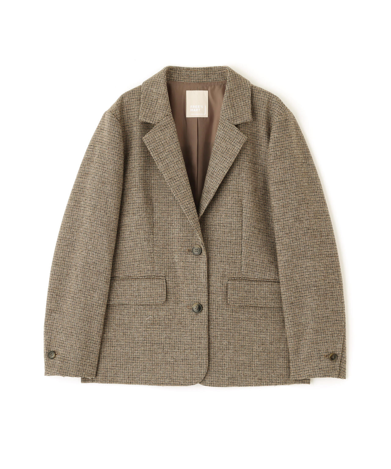 ベージュ ウール オーバーサイズジャケット ウール混オーバーサイズジャケット | FREE'S MART（フリーズマート