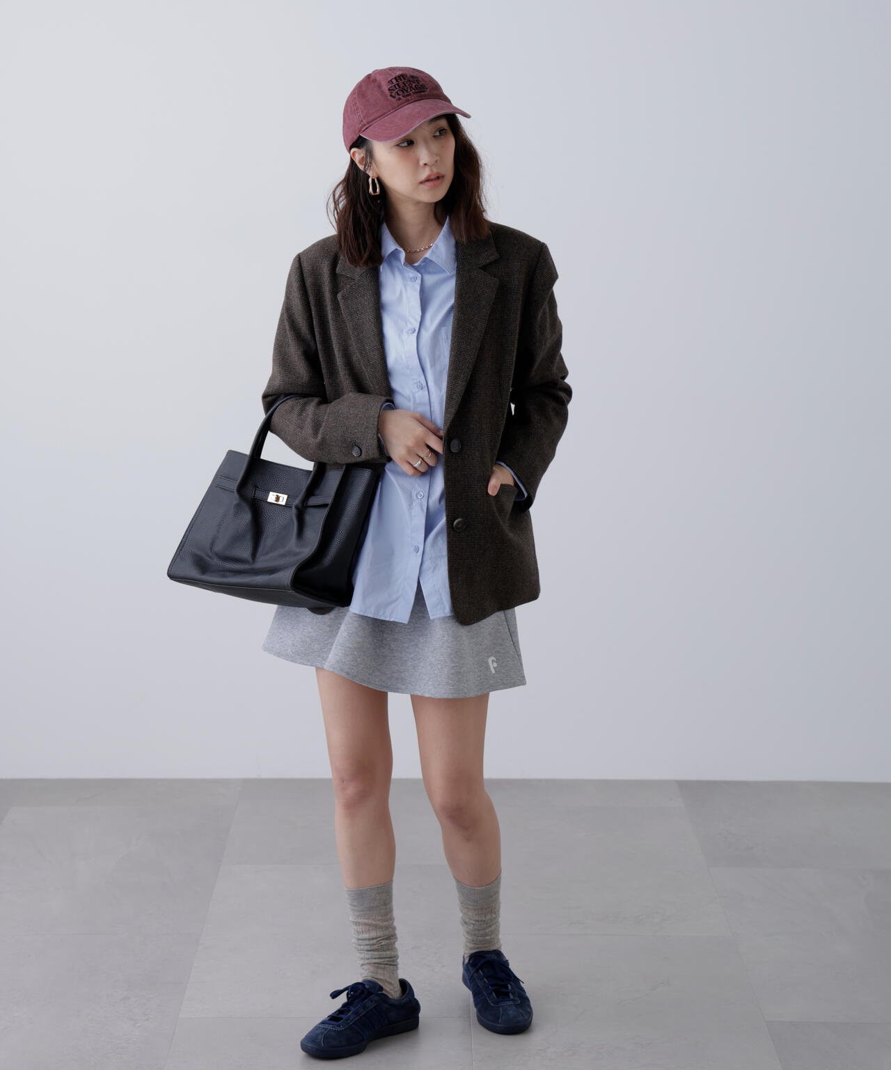 ウール混オーバーサイズジャケット