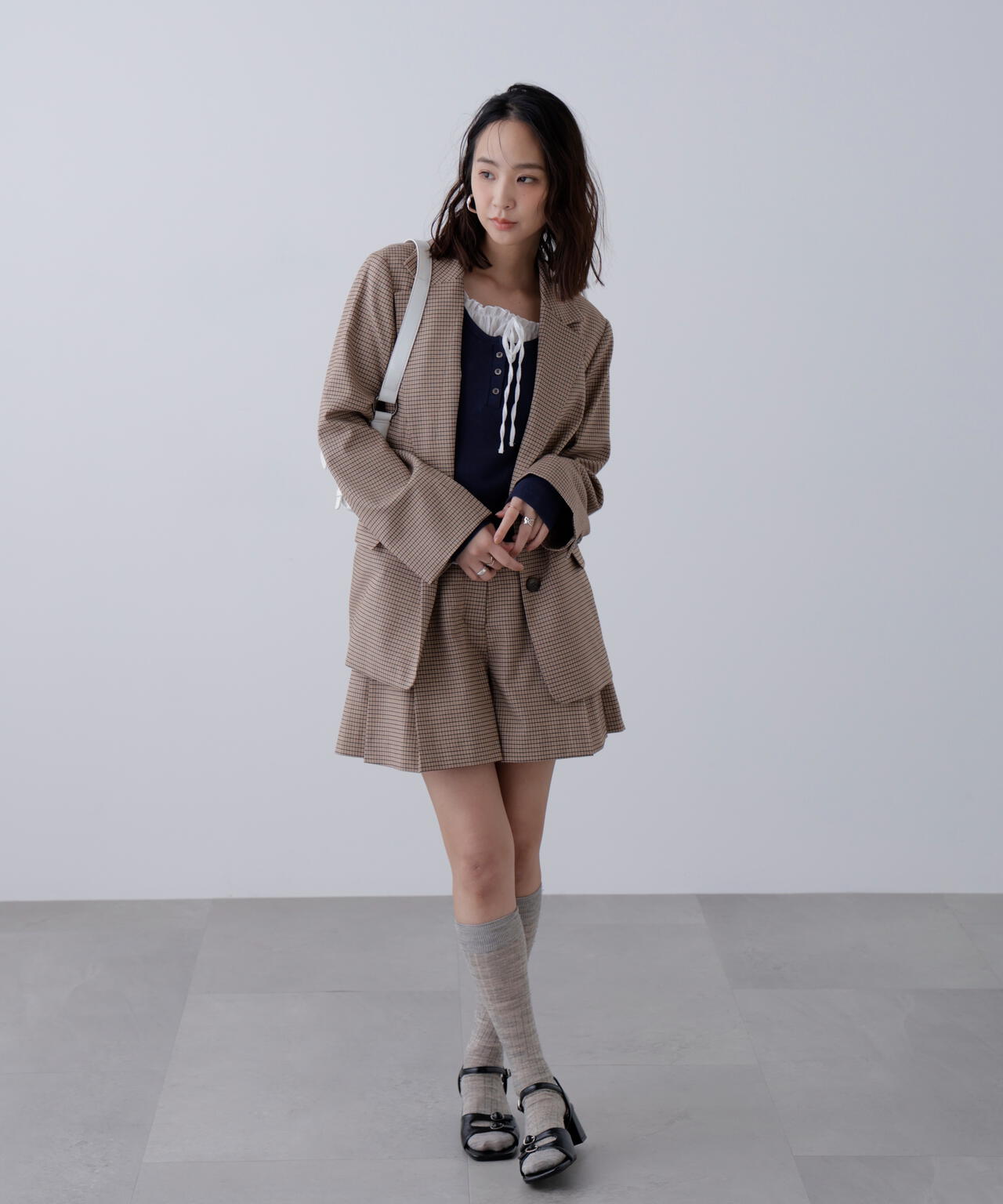 〈セットアップ対応〉オーバーサイズシングルジャケット