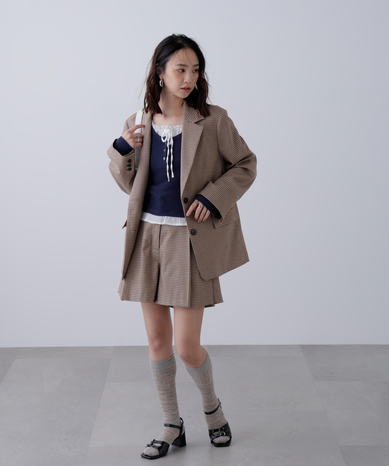 〈セットアップ対応〉オーバーサイズシングルジャケット