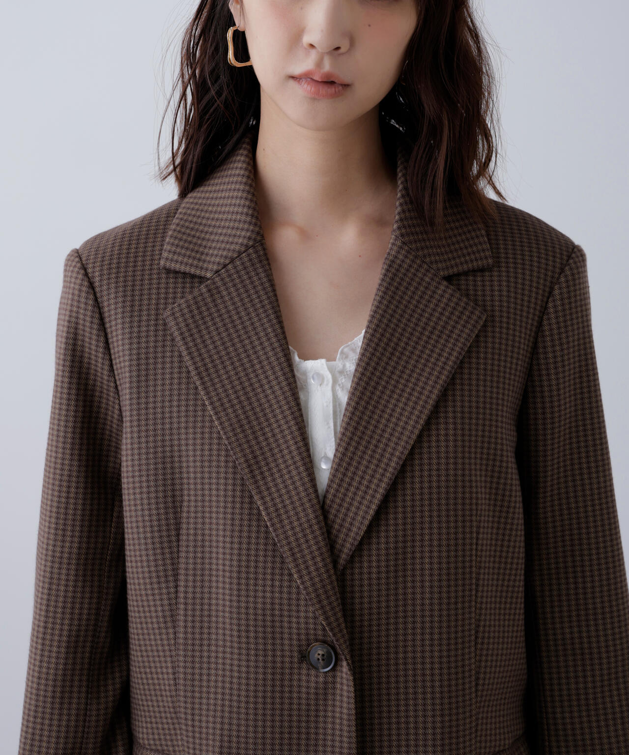 〈セットアップ対応〉オーバーサイズシングルジャケット