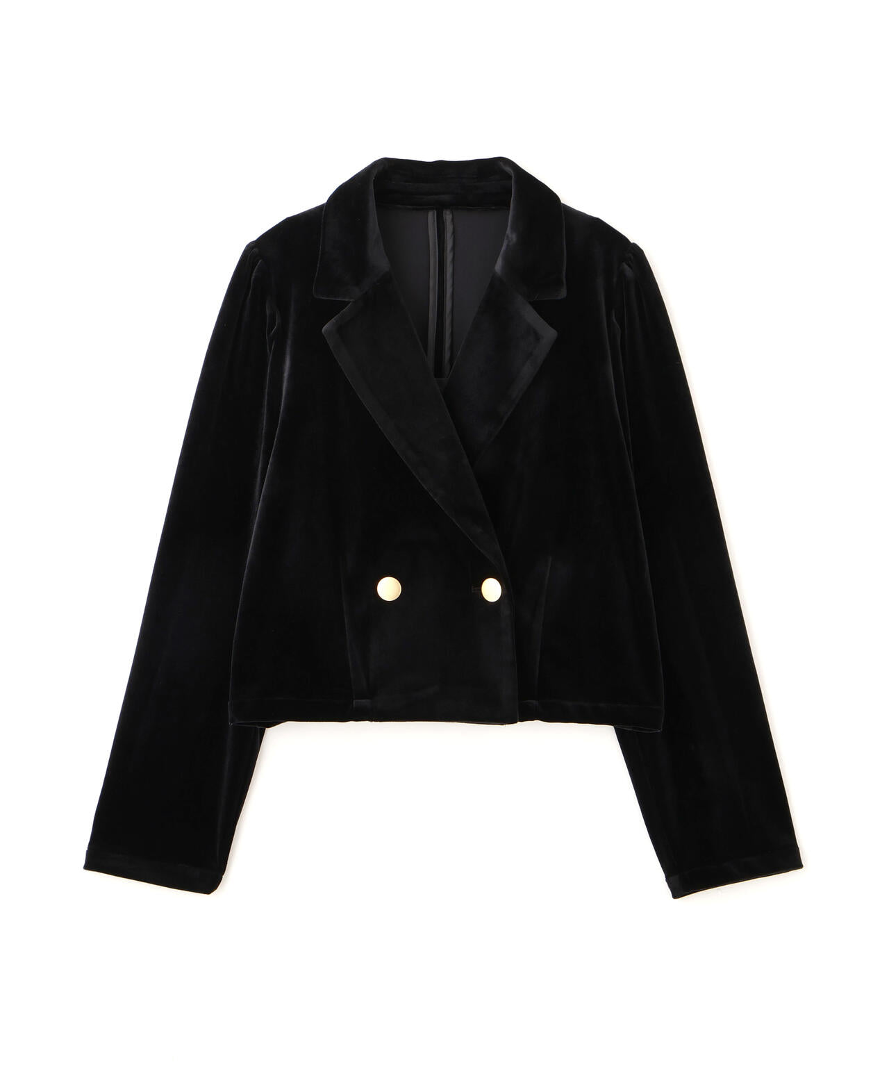 MFM】金ボタンベロアクロップドジャケット | FREE'S MART