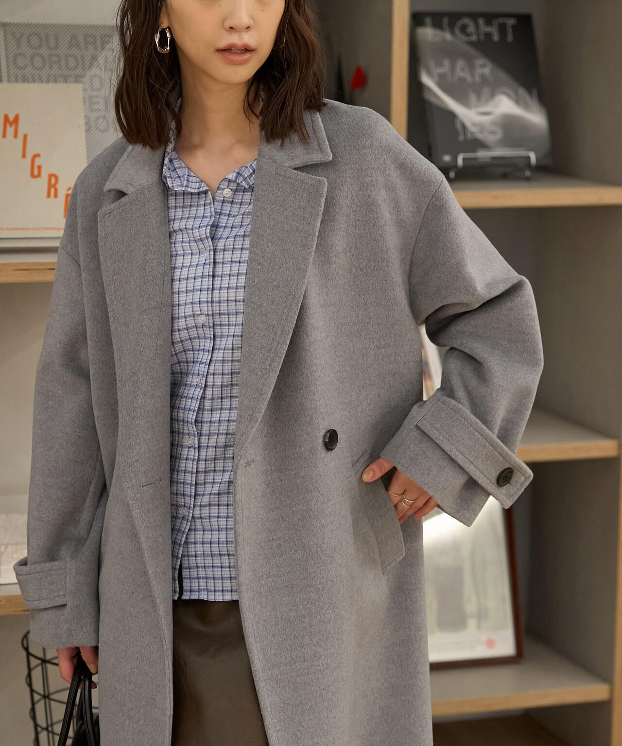 ルーズチェスターコート