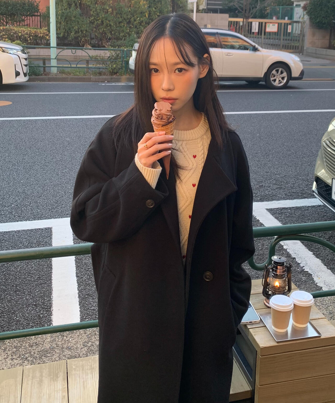 [累計販売5000枚！選べる4色]【3サイズ展開XS-M】スタンドカラーメルトンロングコート【低身長サイズ有】