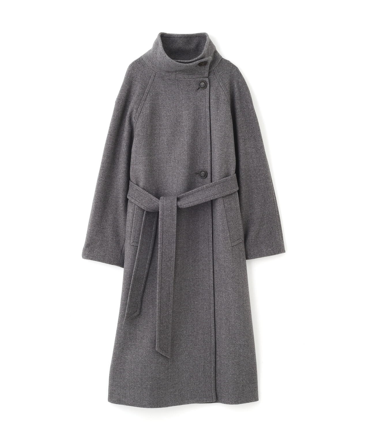 [累計販売5000枚！選べる4色]【3サイズ展開XS-M】スタンドカラーメルトンロングコート【低身長サイズ有】