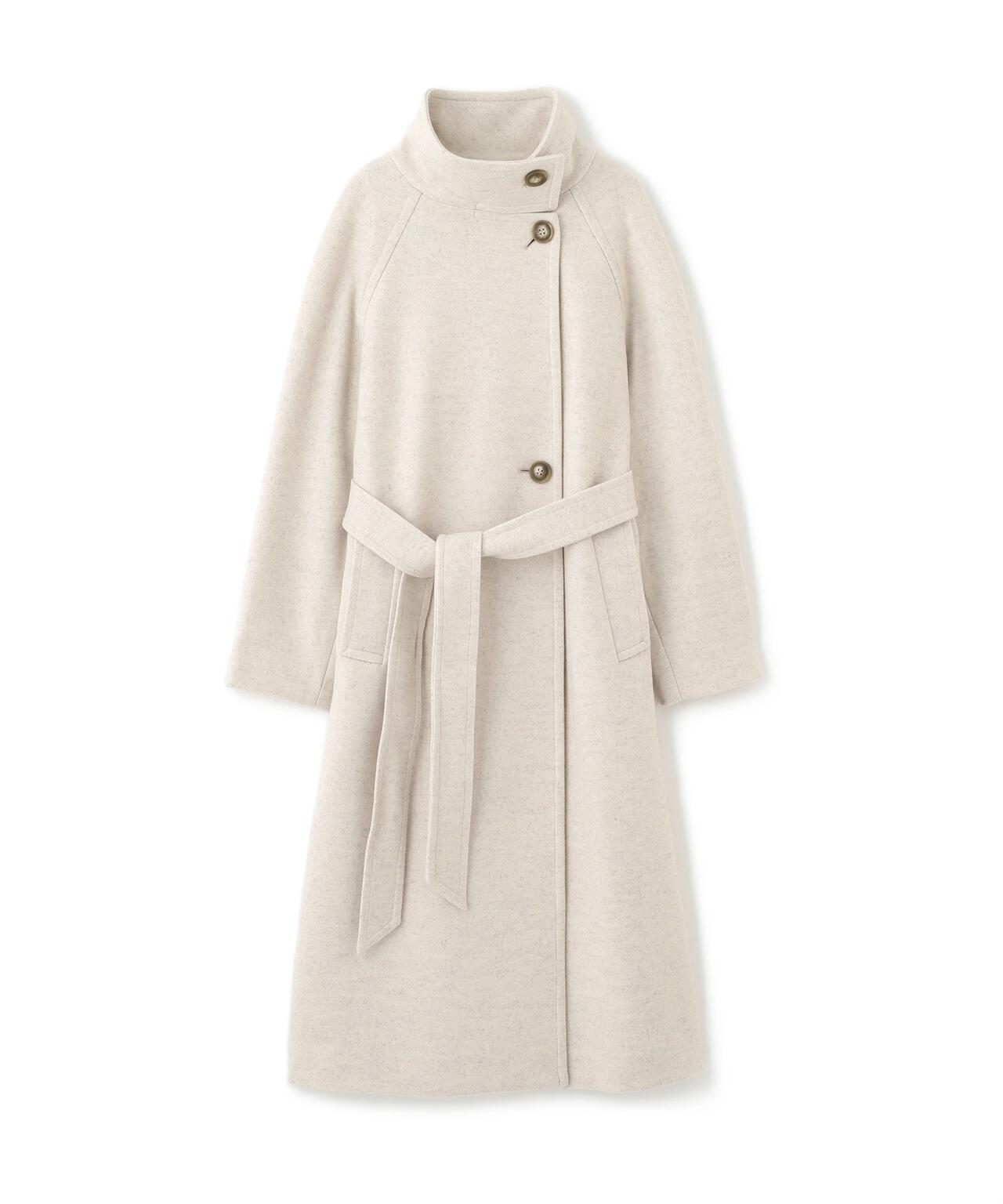 [累計販売5000枚！選べる4色]【3サイズ展開XS-M】スタンドカラーメルトンロングコート【低身長サイズ有】