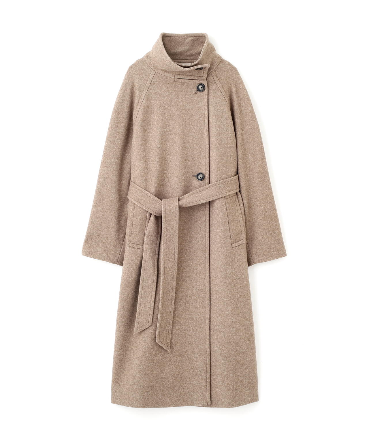 [累計販売5000枚！選べる4色]【3サイズ展開XS-M】スタンドカラーメルトンロングコート【低身長サイズ有】