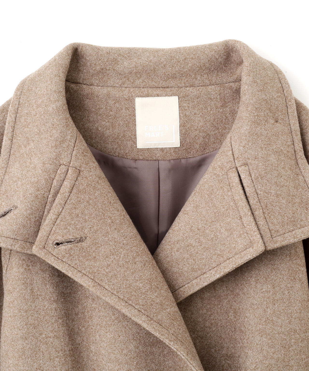 [累計販売5000枚！選べる4色]【3サイズ展開XS-M】スタンドカラーメルトンロングコート【低身長サイズ有】