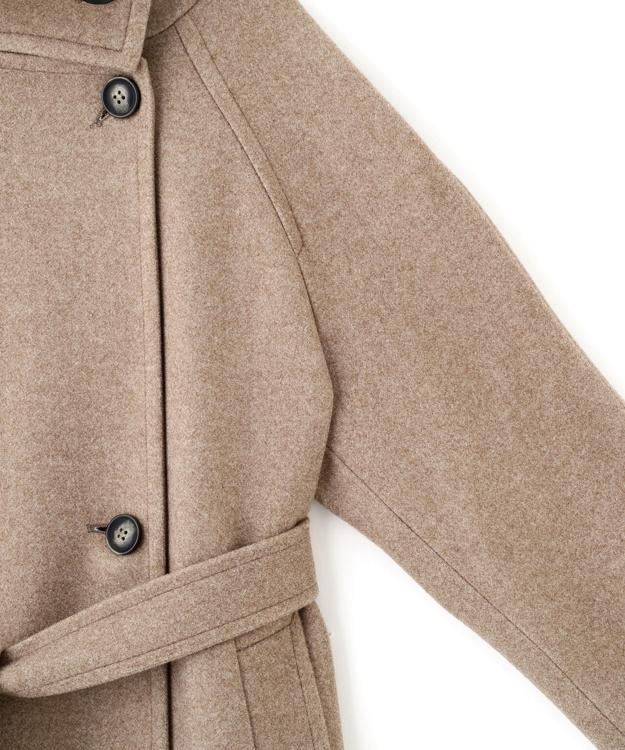 [累計販売5000枚！選べる4色]【3サイズ展開XS-M】スタンドカラーメルトンロングコート【低身長サイズ有】