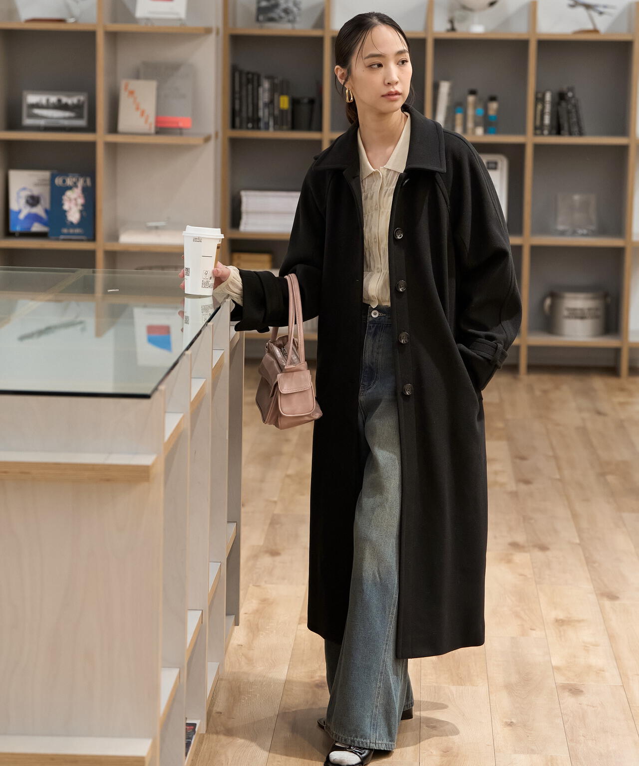 GERUGA ゲルガ 2way エンジニアコート ステンカラー スタンドカラー ステンカラーコート コート 2wayステンカラーコート レディース