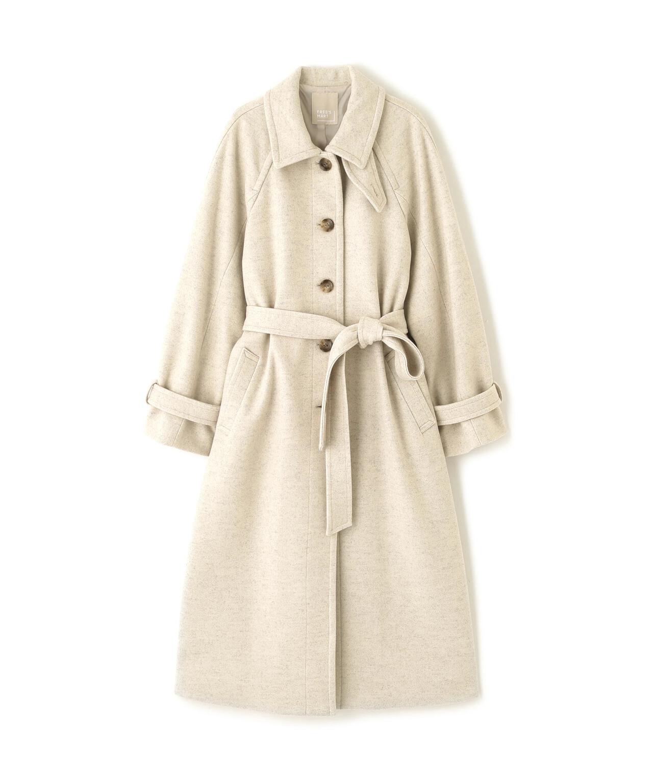 2wayステンカラーロングコート