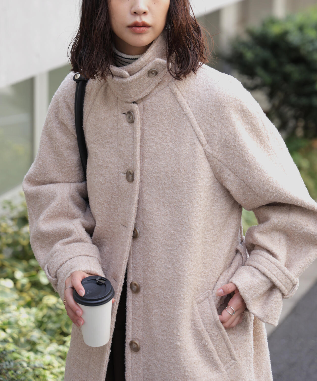 新品未使用 プリーツプリーズ スプリングコート ロングコート ドローコード 2wayステンカラーロングコート | FREE'S MART（フリーズマート