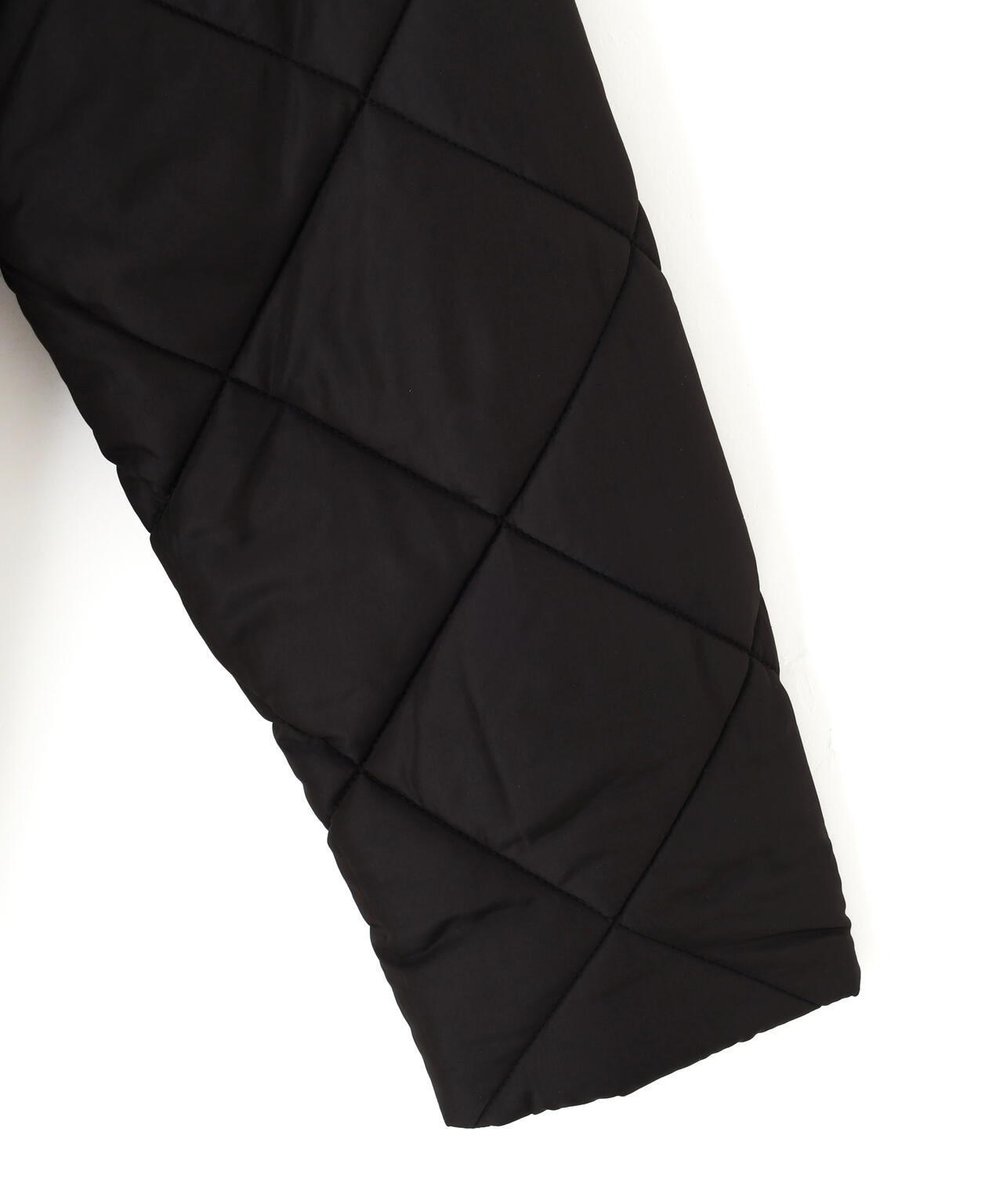 ウエストドロストキルティングコート