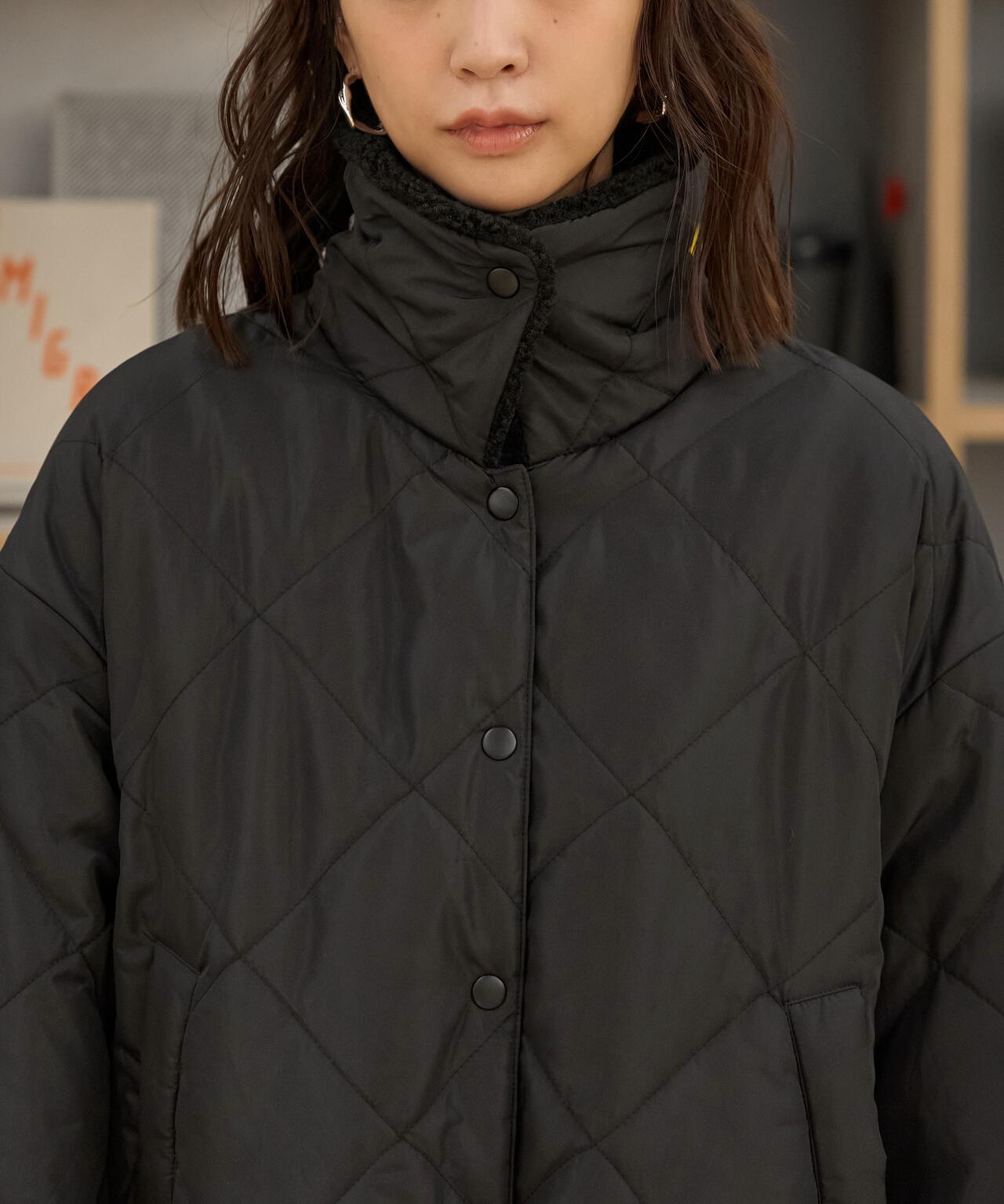 新品正規品【V12/sizeL】フリース　ハイブリッド　キルティングアウター sail】キルティングジャケット 小さいサイズ 通販【ニッセン】