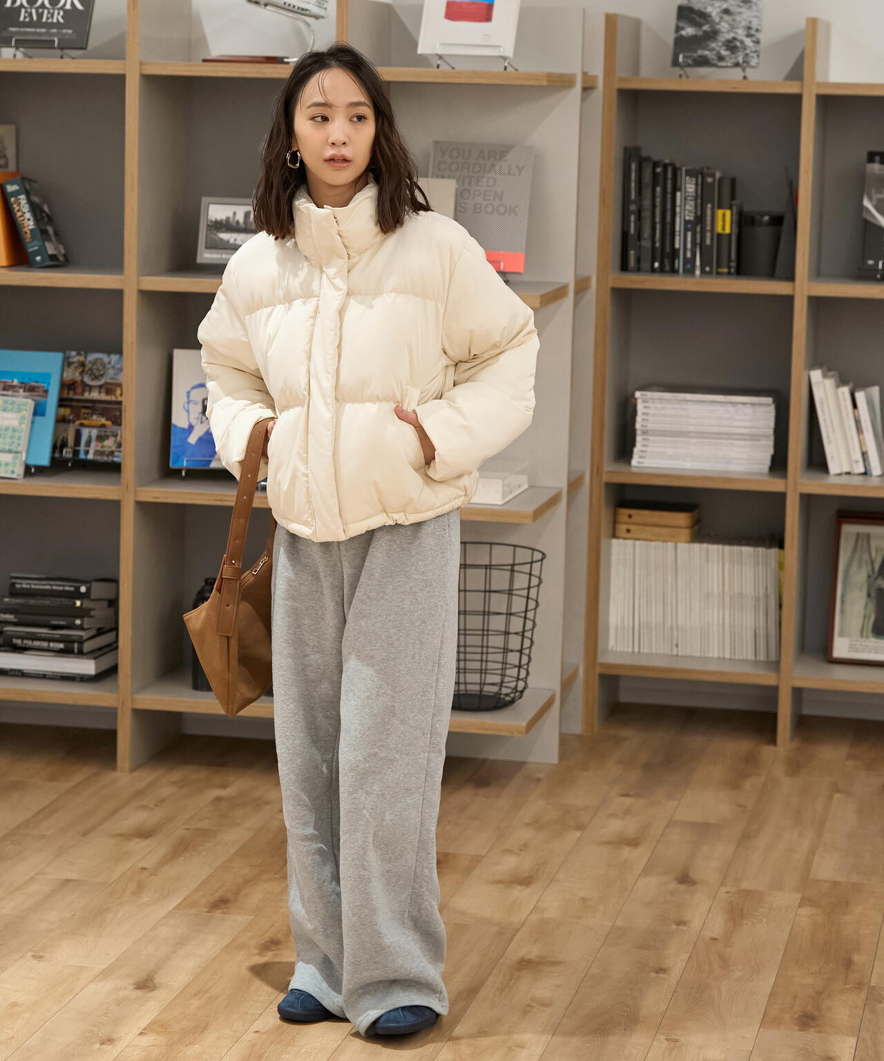 スタンドショート中綿ブルゾン