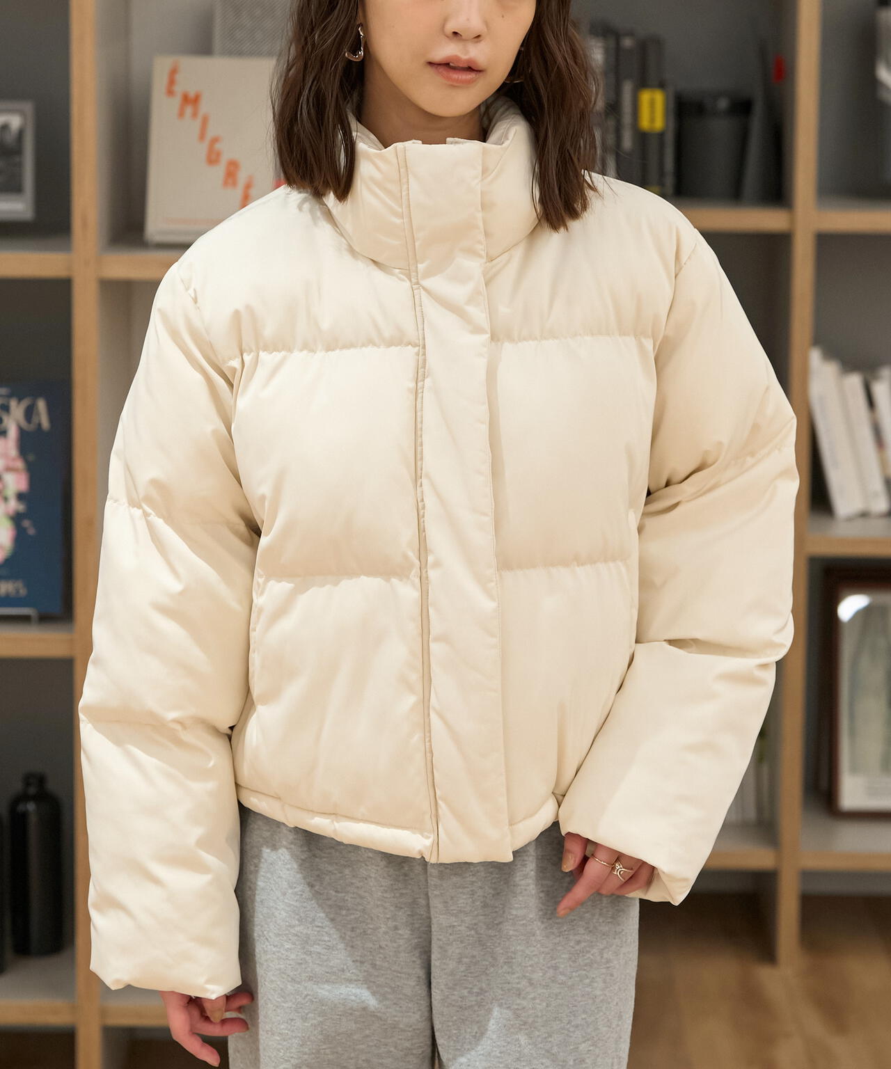 スタンドショート中綿ブルゾン