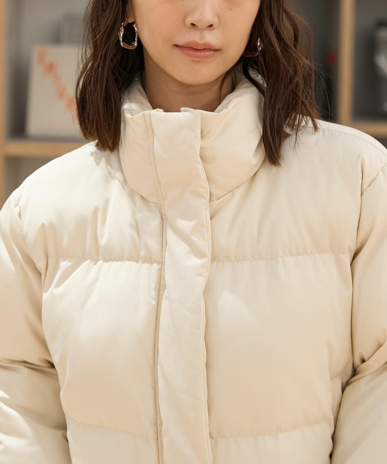 スタンドショート中綿ブルゾン