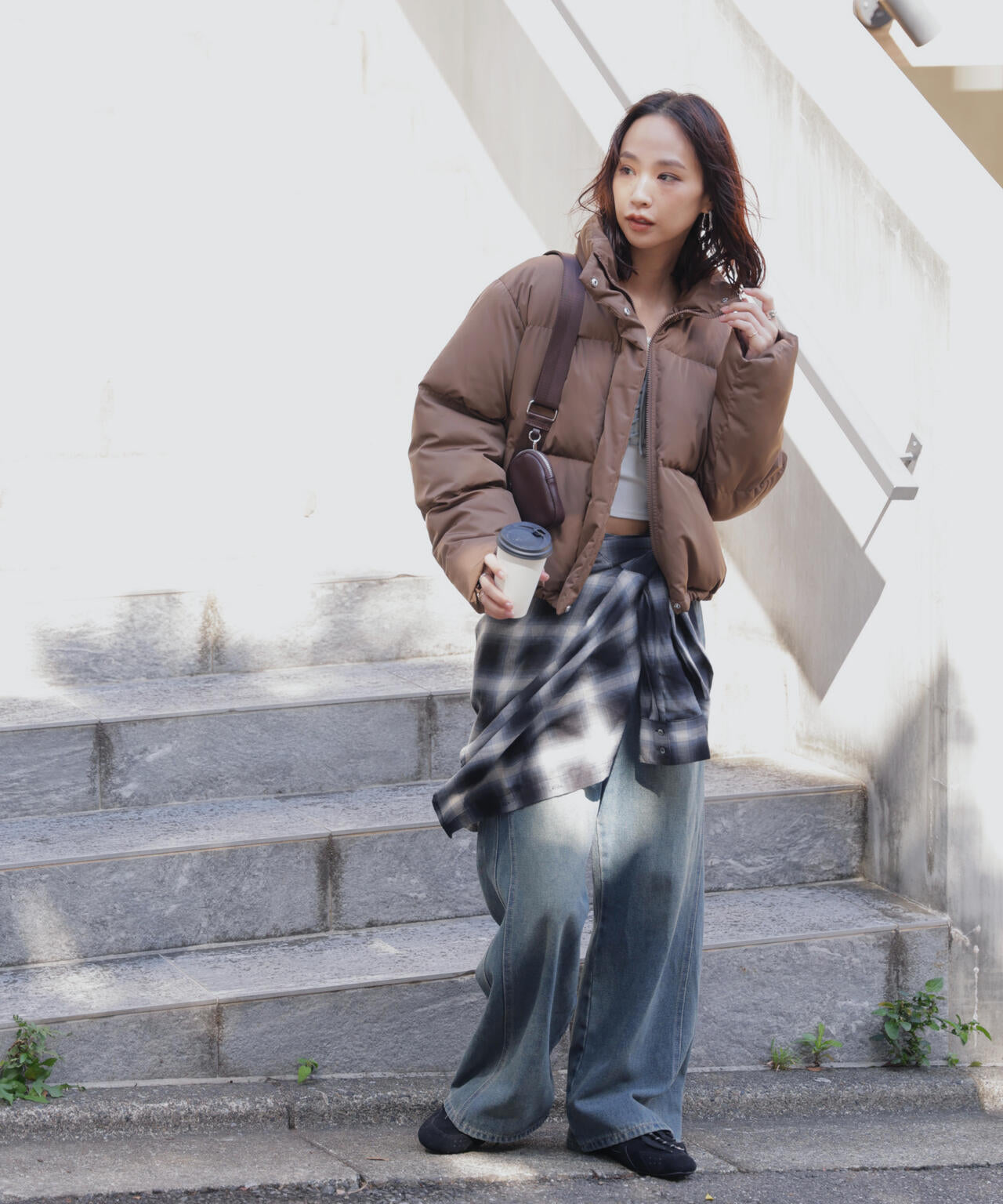 スタンドショート中綿ブルゾン