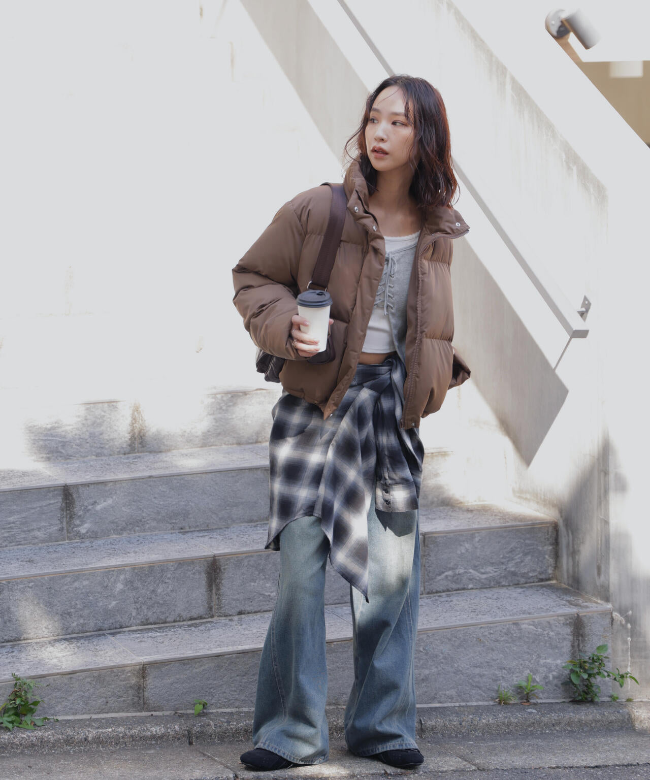 スタンドショート中綿ブルゾン