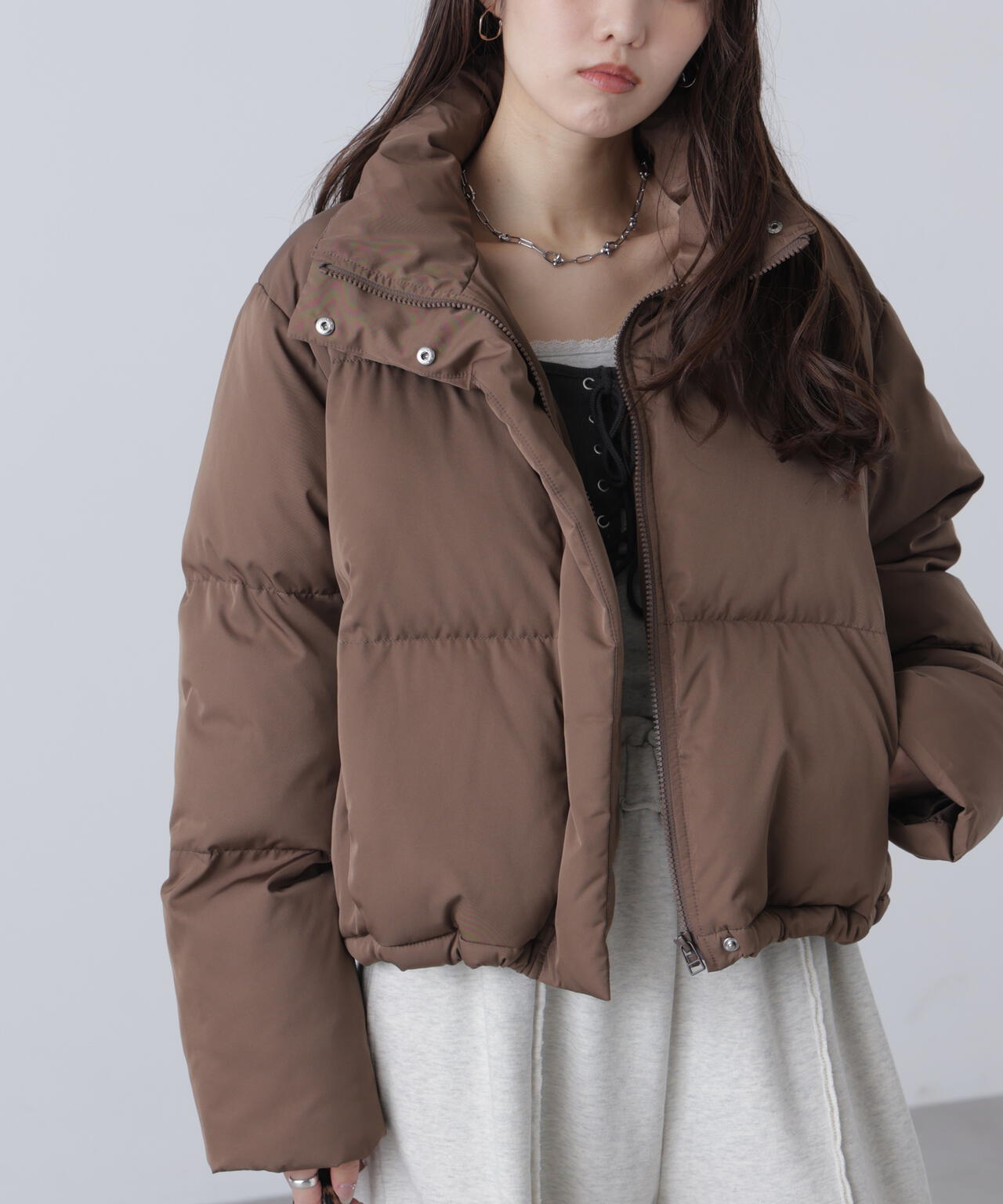 スタンドショート中綿ブルゾン