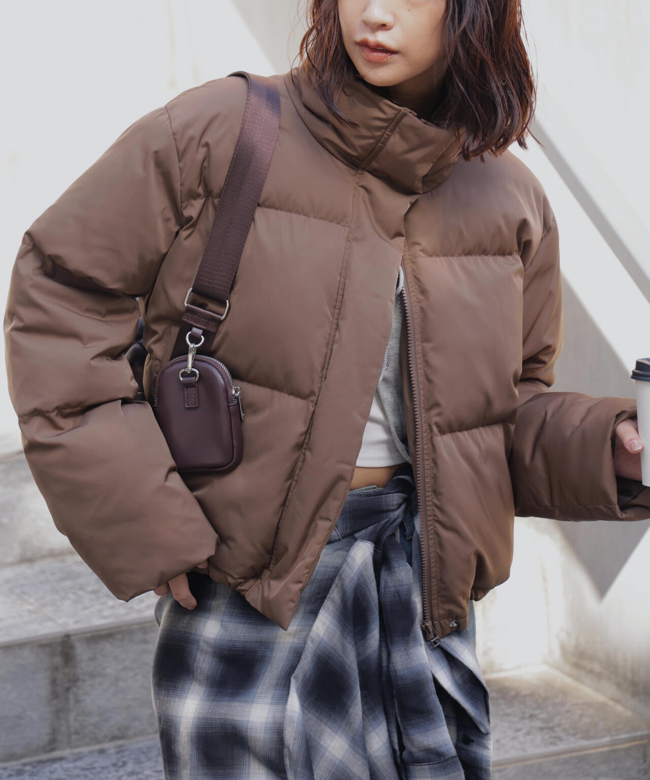 スタンドショート中綿ブルゾン