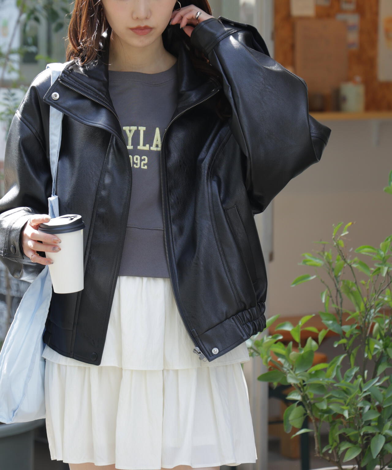 スタンド合皮ブルゾン | FREE'S MART（フリーズマート） ｜【公式