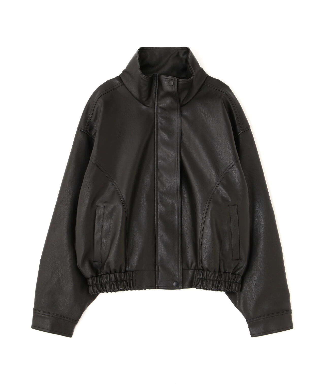 フリーズショップメンオールブラックレザーアームメルトンスタ