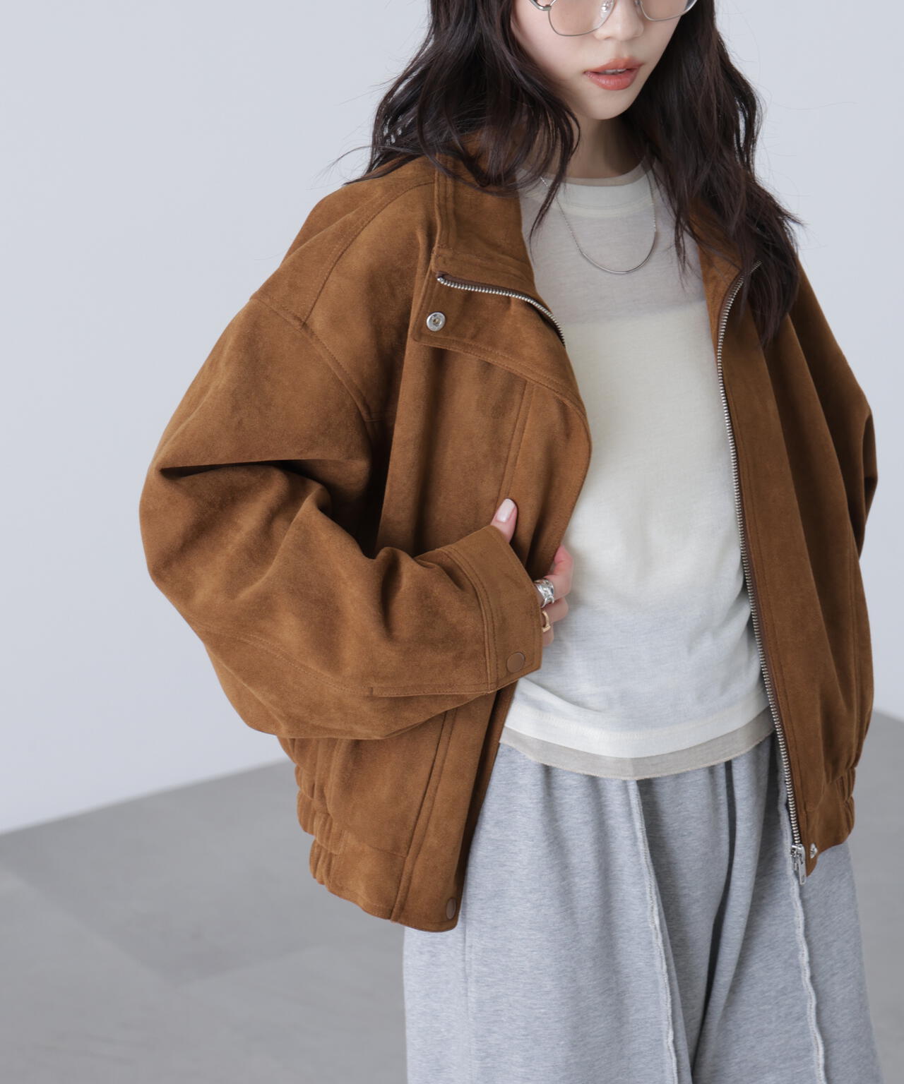 スタンド合皮ブルゾン | FREE'S MART（フリーズマート） ｜【公式