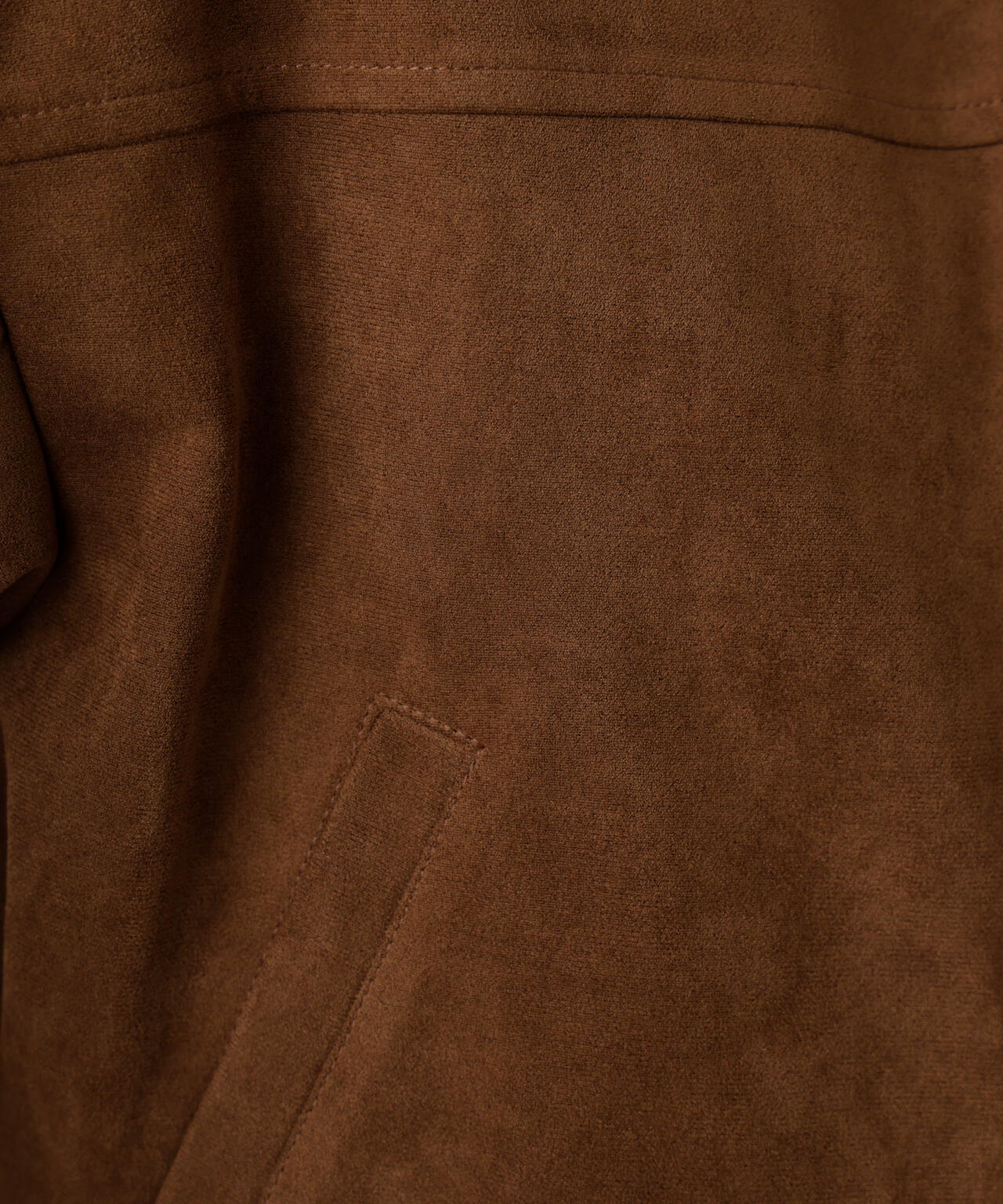 合皮ジップアップブルゾン