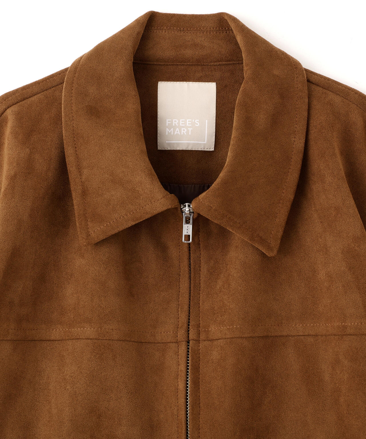 合皮ジップアップブルゾン