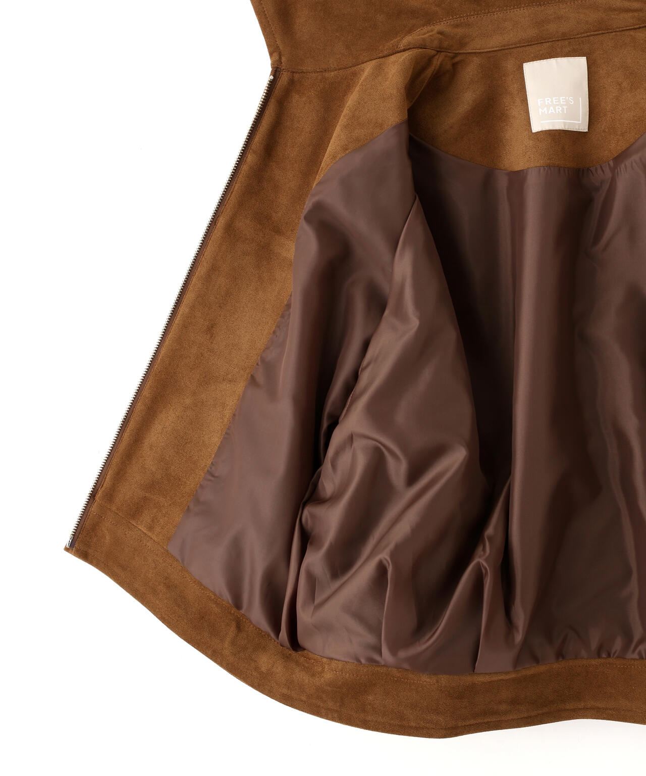 合皮ジップアップブルゾン