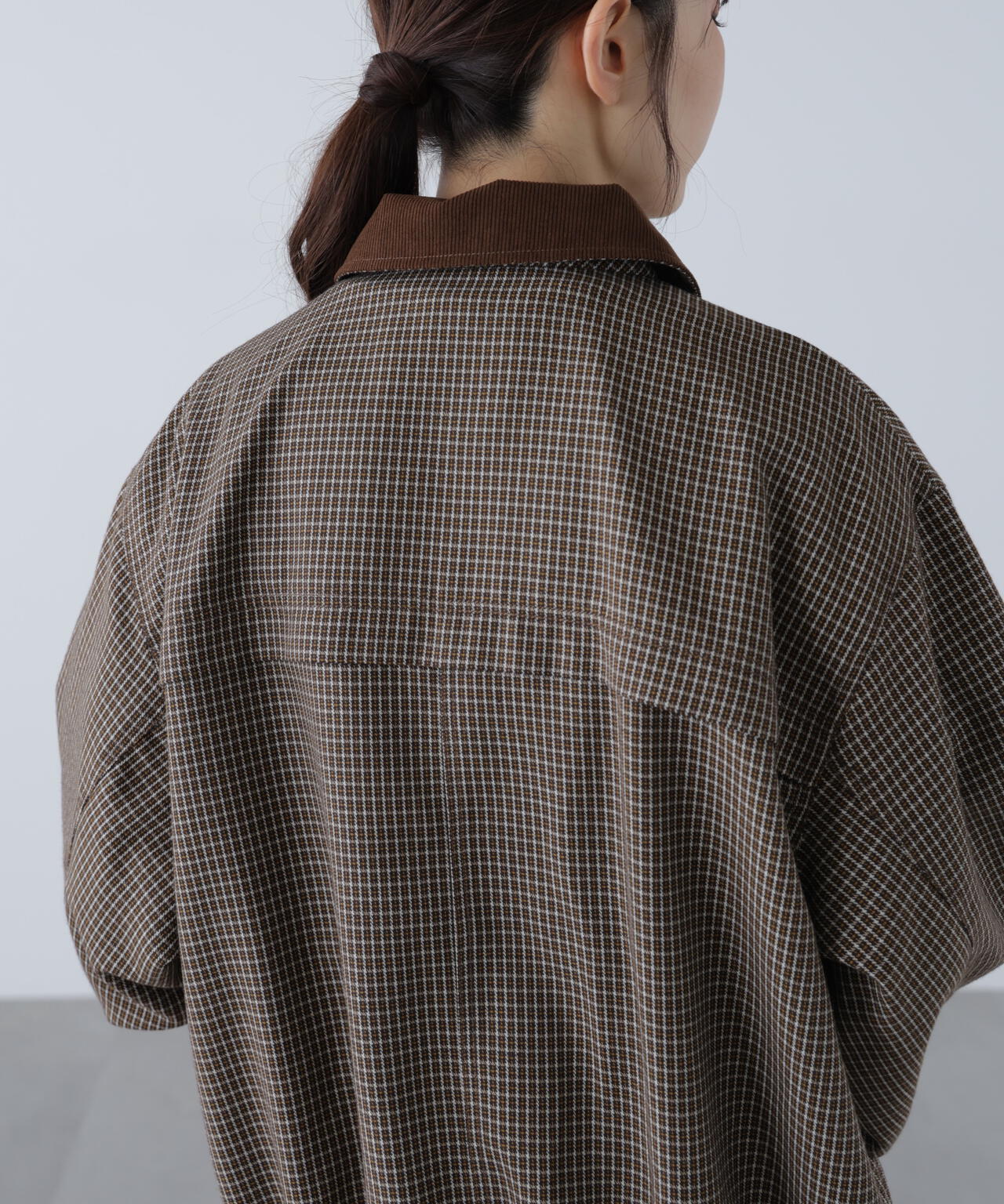 〈セットアップ対応〉バイカラーツイルジャケット