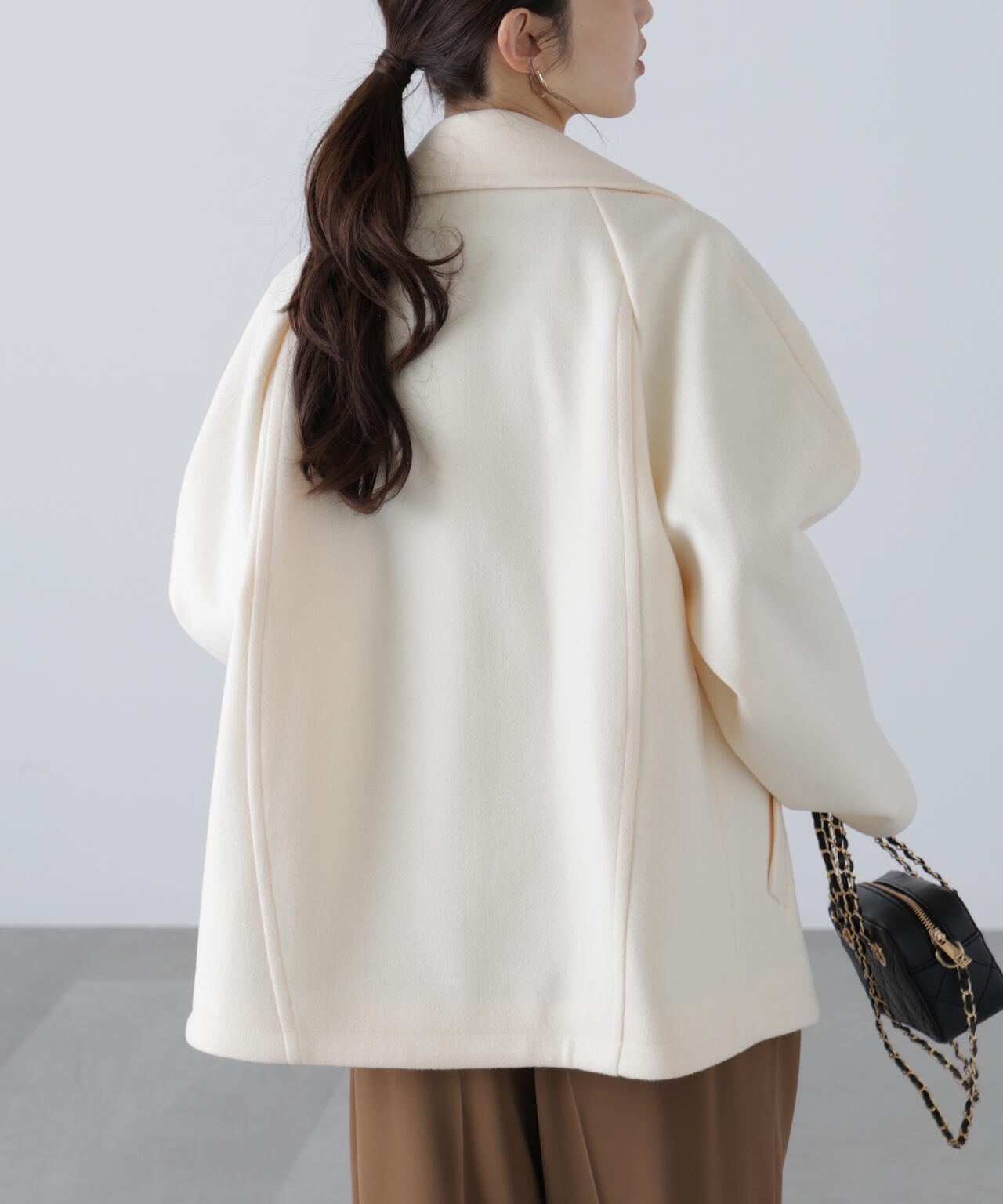 はかな企画】ミドル丈オーバーピーコート〈MFM〉 | FREE'S MART