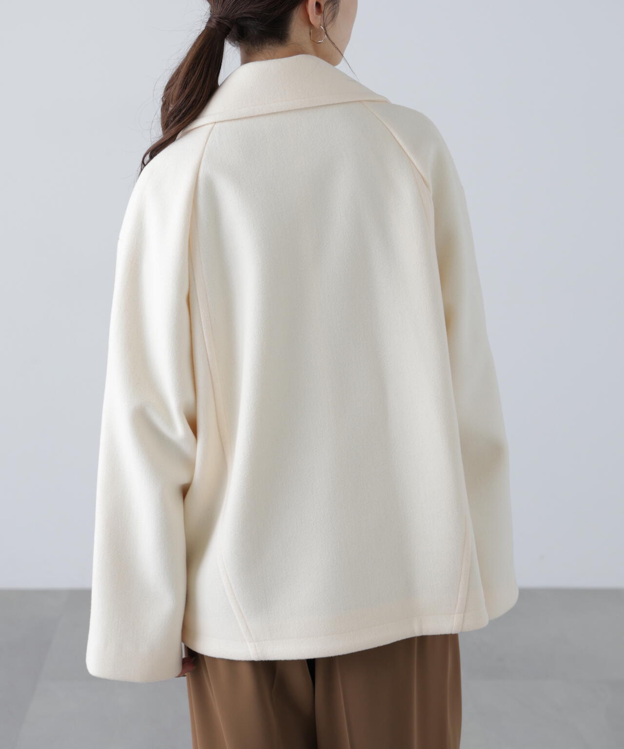 【はかな企画】ミドル丈オーバーピーコート〈ＭＦＭ〉