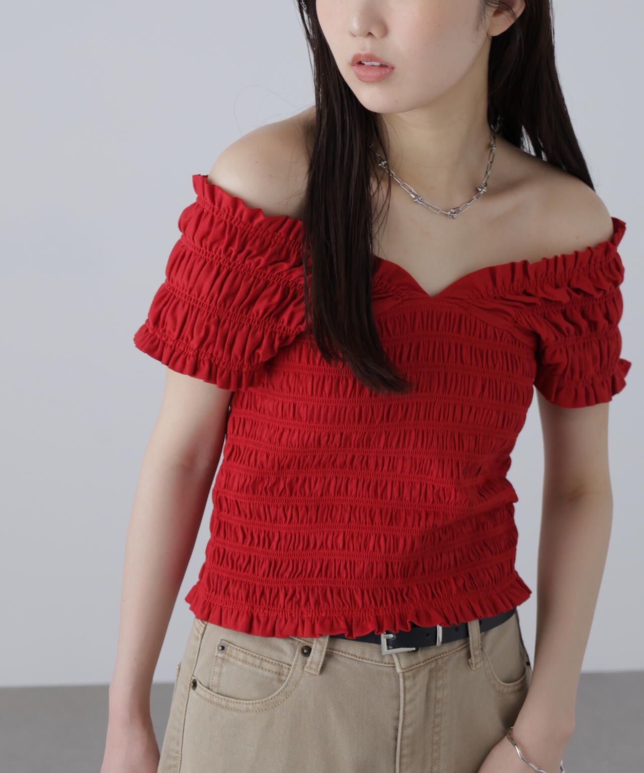 2wayシャーリングオフショルカットソー | FREE'S MART（フリーズマート