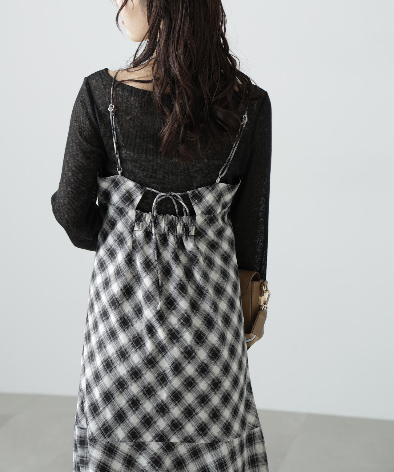 メランジドロストシャーリングカットソー