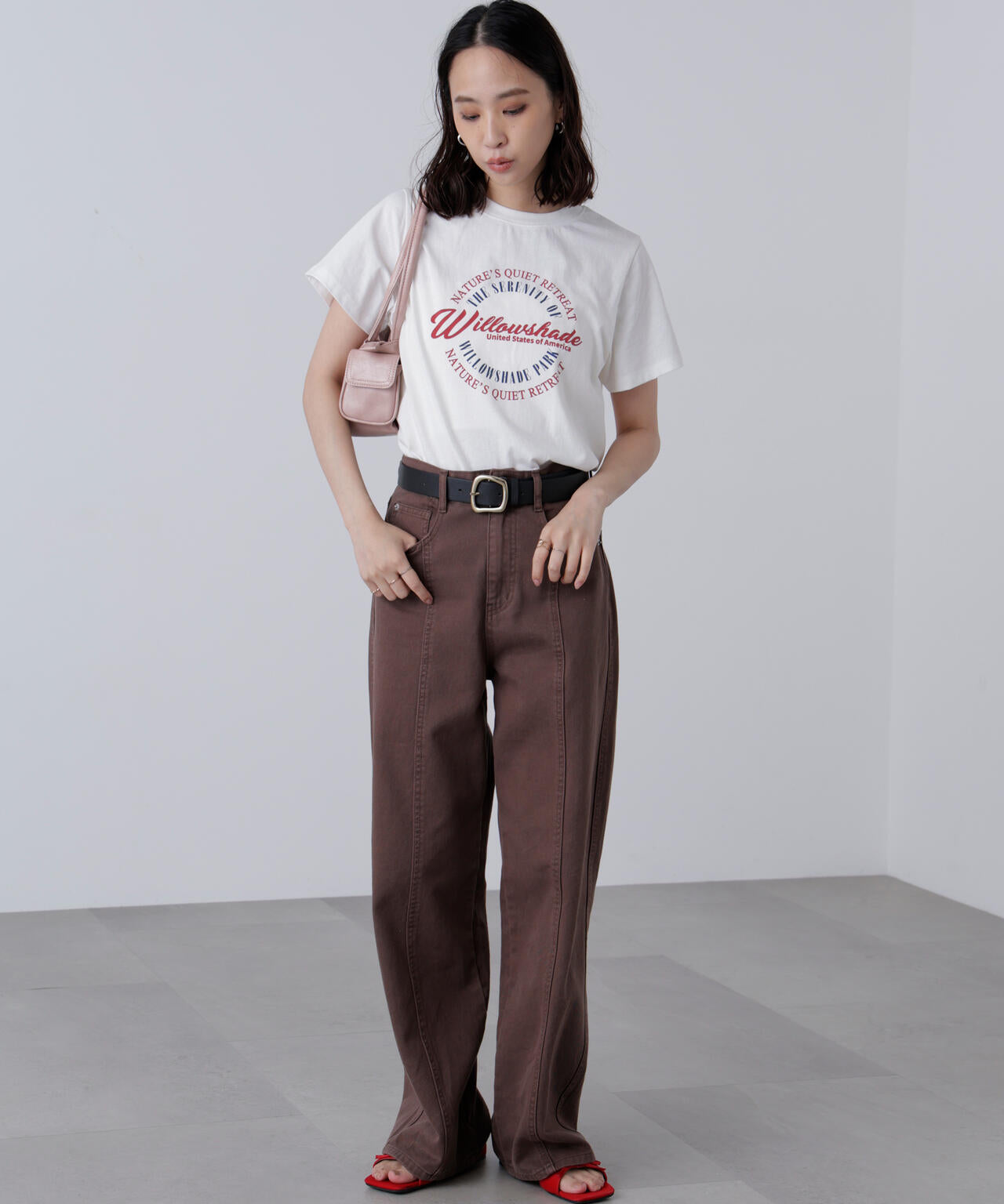 サークルロゴプリントTシャツ