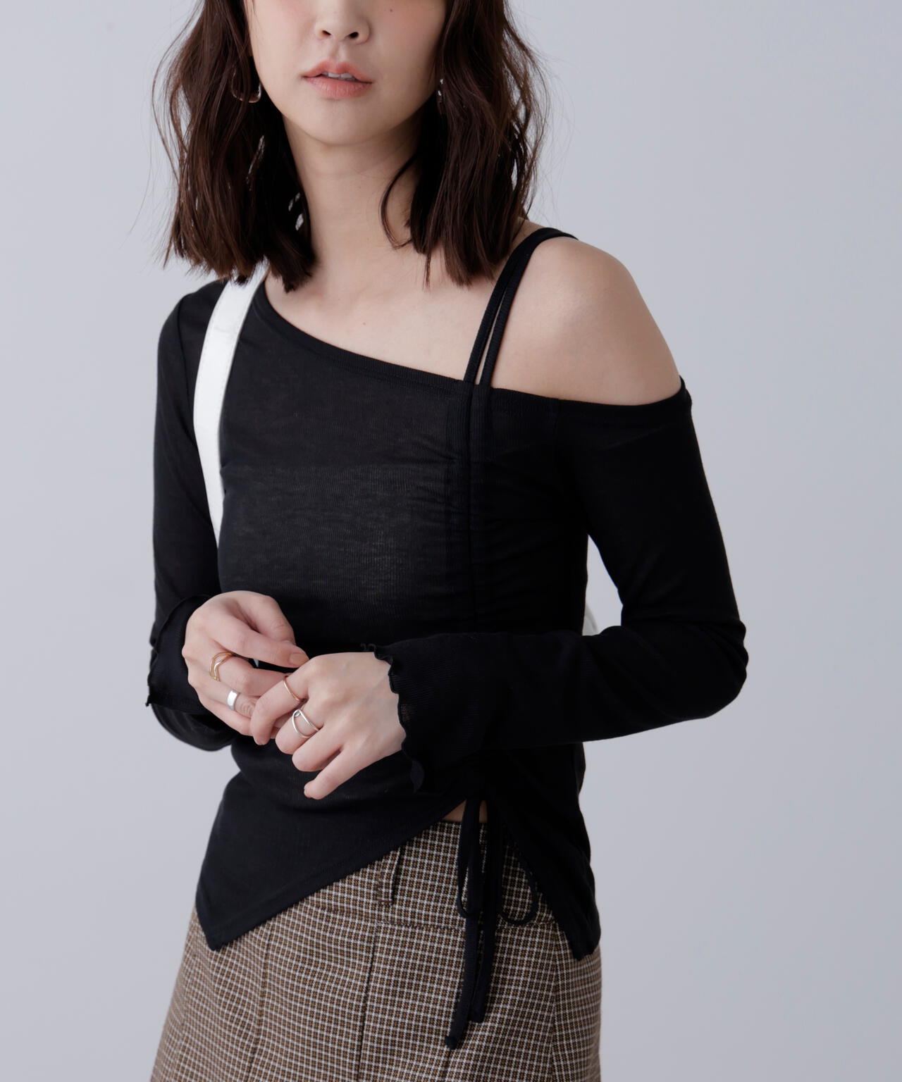 ワンショルシャーリングテレコカットソー