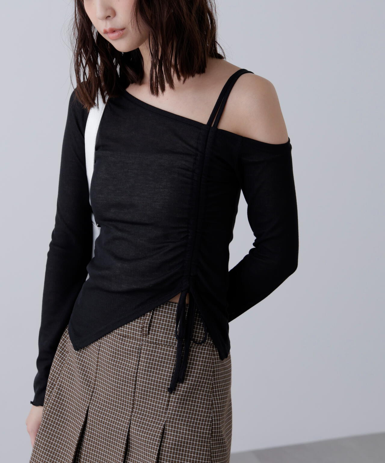 ワンショルシャーリングテレコカットソー