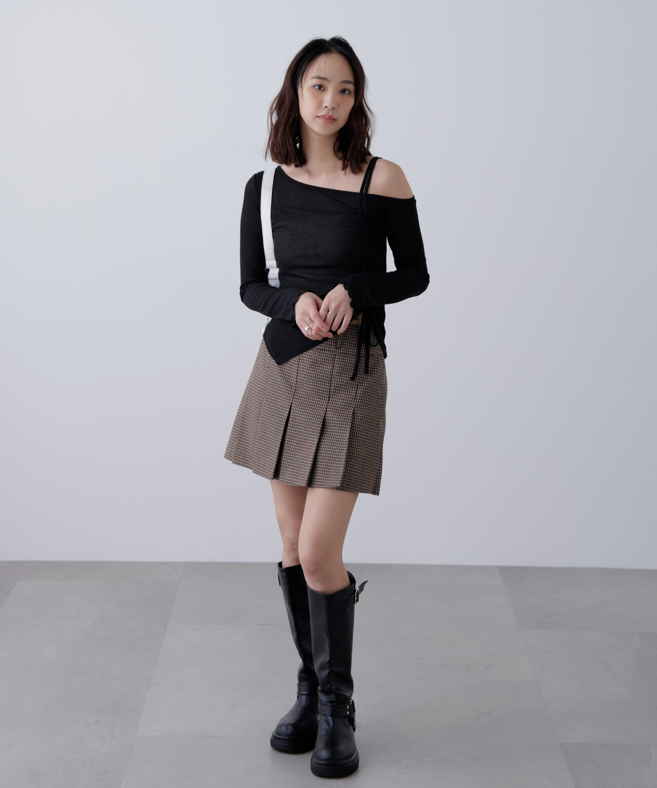 ワンショルシャーリングテレコカットソー