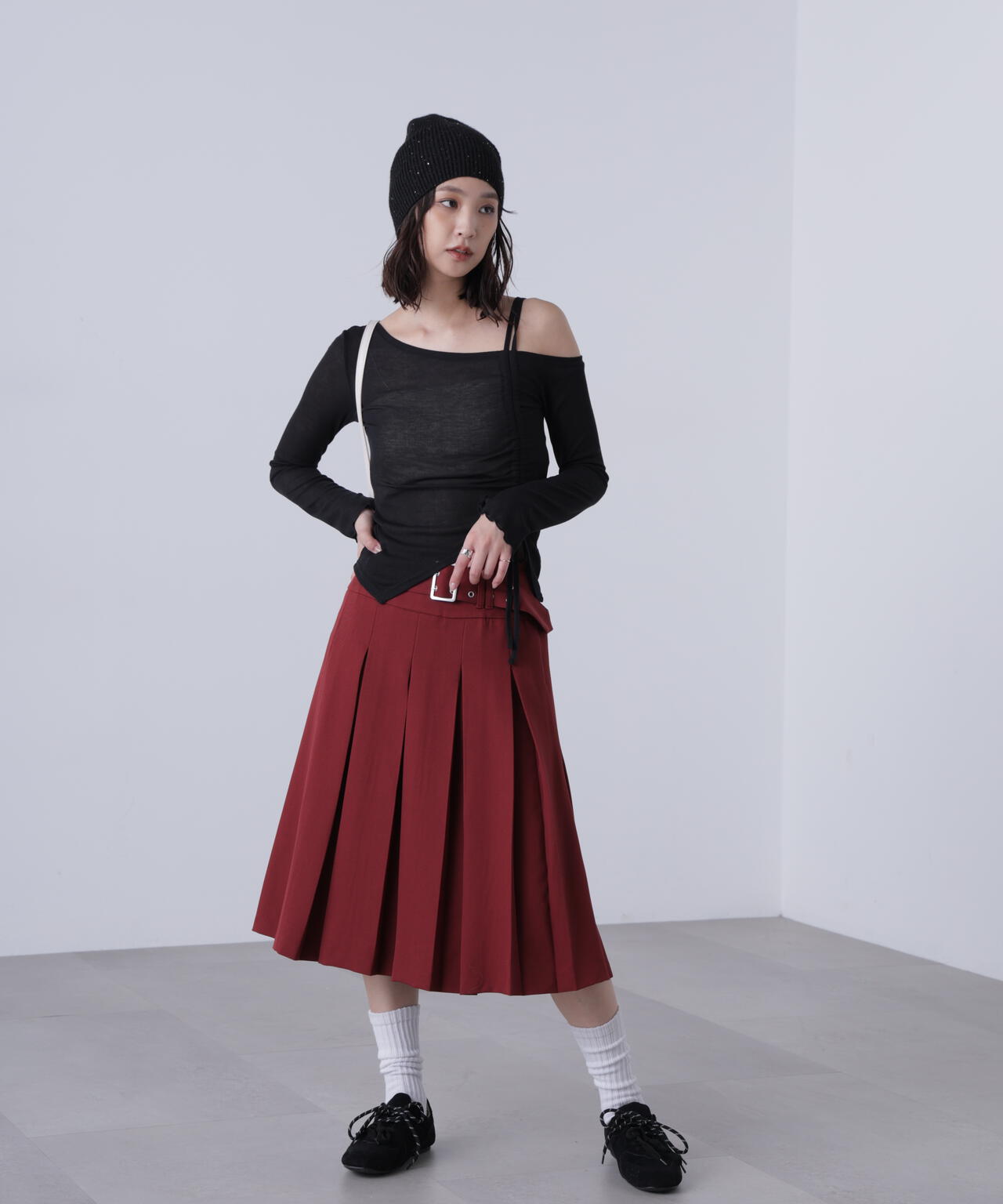 ワンショルシャーリングテレコカットソー