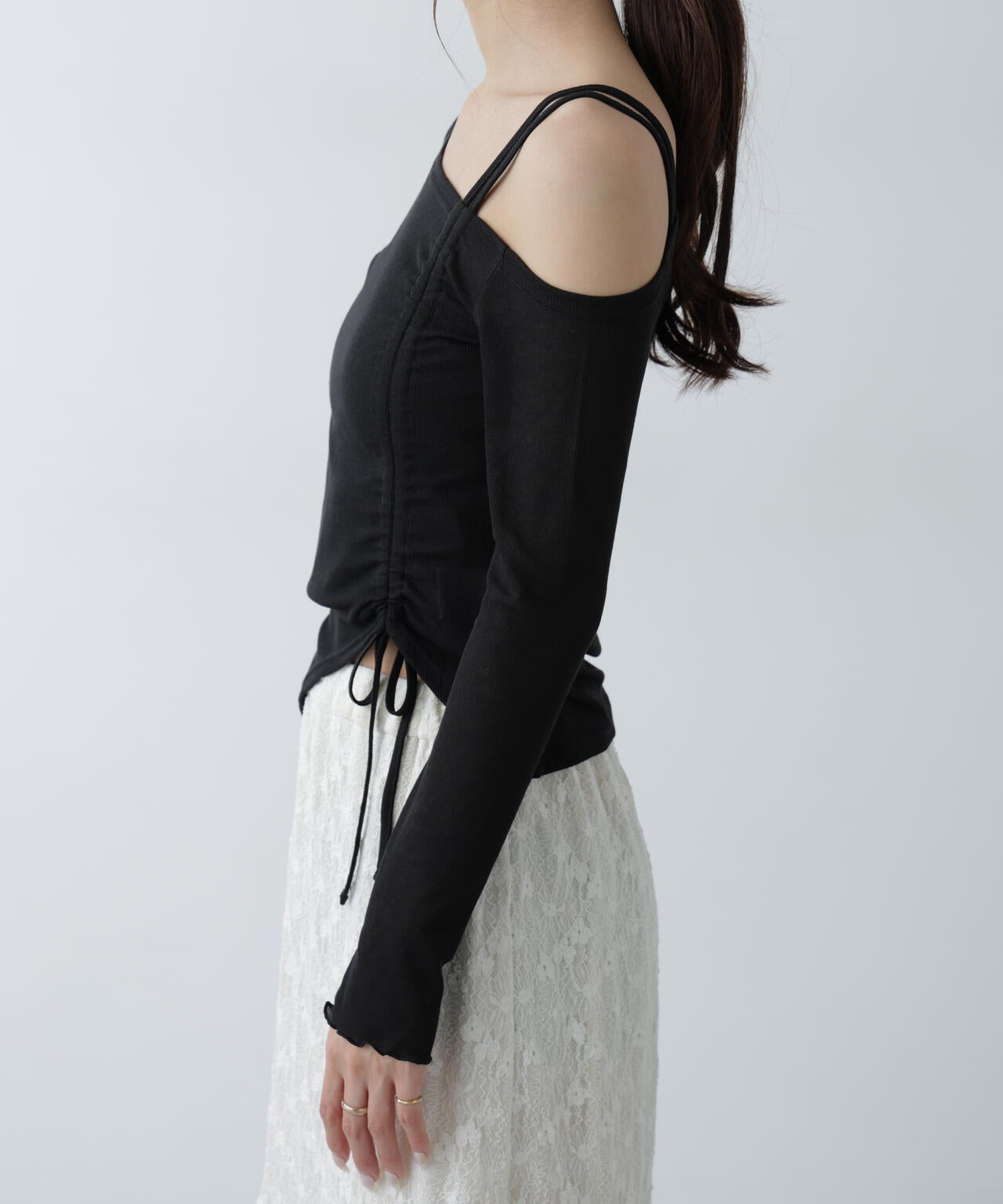 ワンショルシャーリングテレコカットソー