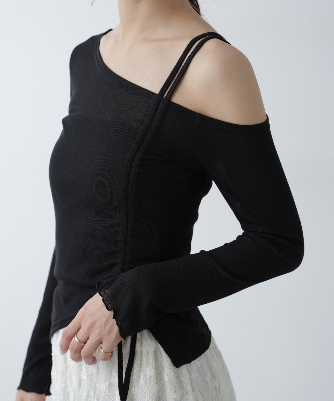 ワンショルシャーリングテレコカットソー